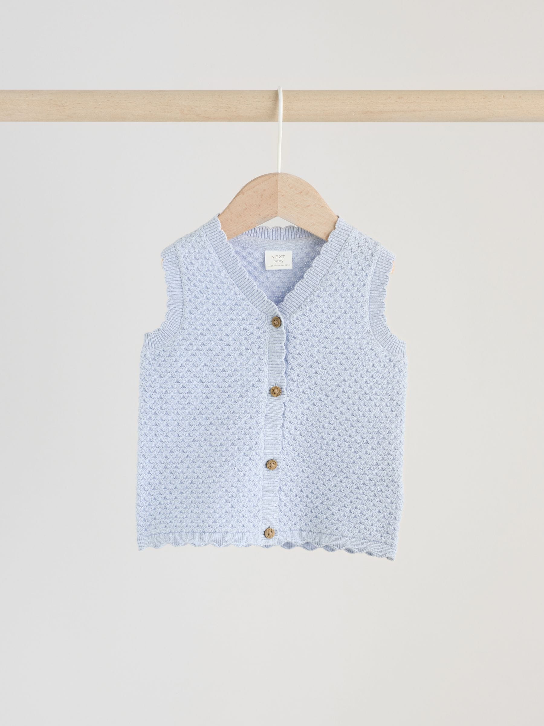 Blue Baby Knitted Top and Leggings Set 2 Piece (0mths-2yrs) image 3