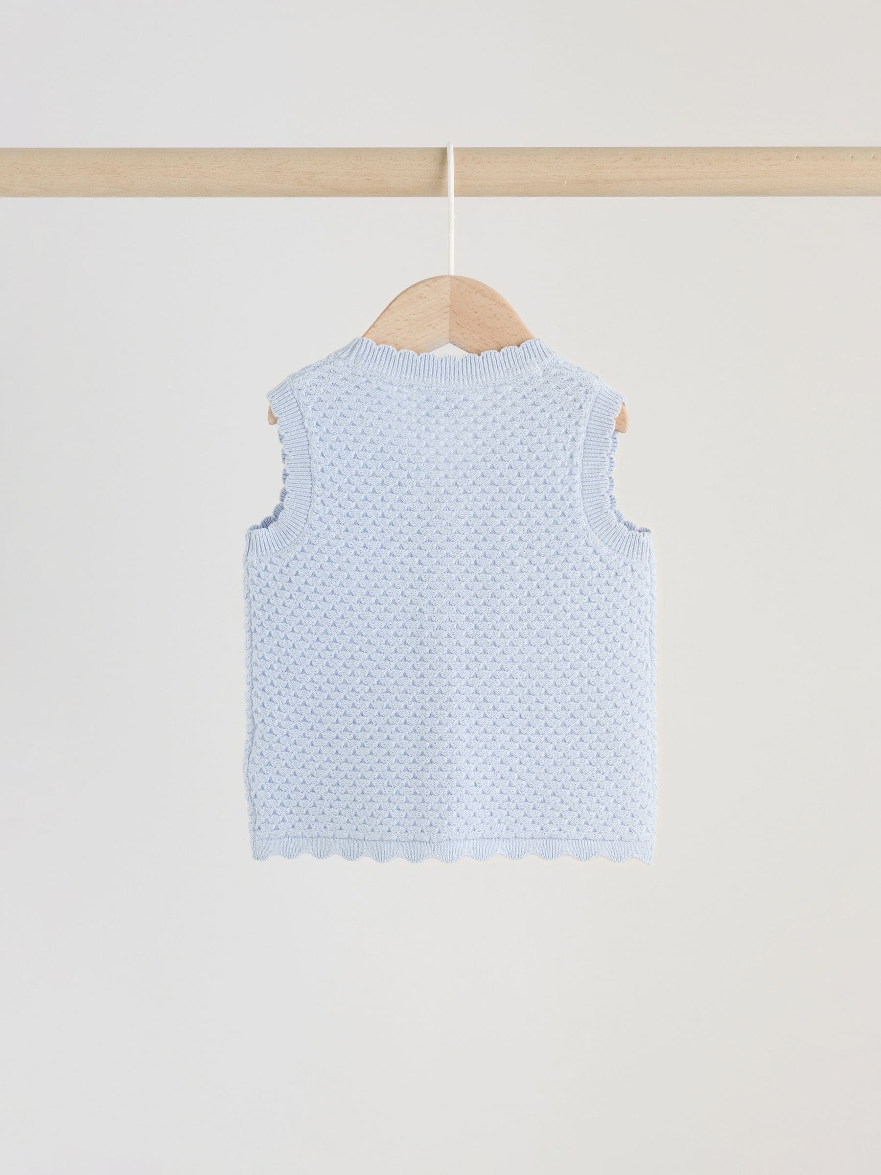 Blue Baby Knitted Top and Leggings Set 2 Piece (0mths-2yrs) image 4