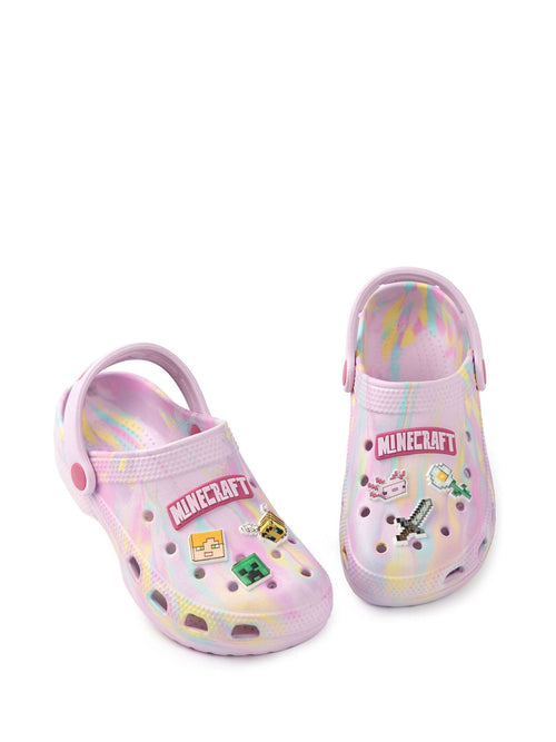 Vanilla Underground Purple Girls Minecraft Clogs image 1