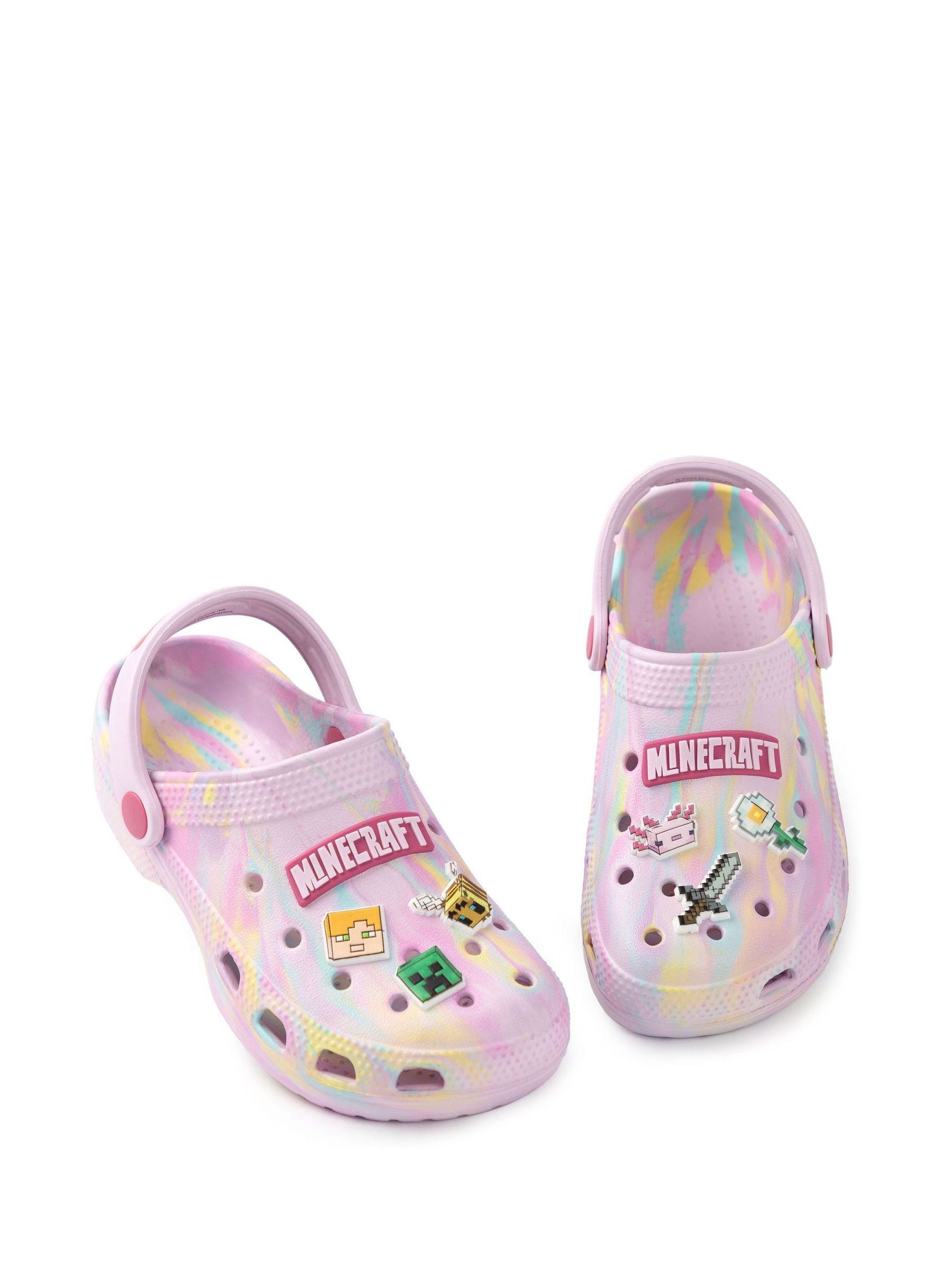 Vanilla Underground Purple Girls Minecraft Clogs image 1