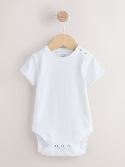 Blue Stripe Woven Dungaree and Bodysuit Baby Set (0mths-2yrs) image 2