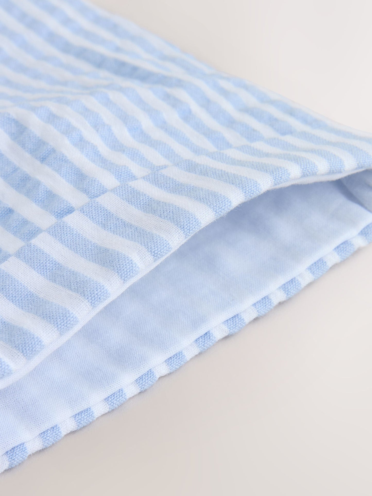 Blue Stripe Woven Dungaree and Bodysuit Baby Set (0mths-2yrs) image 7