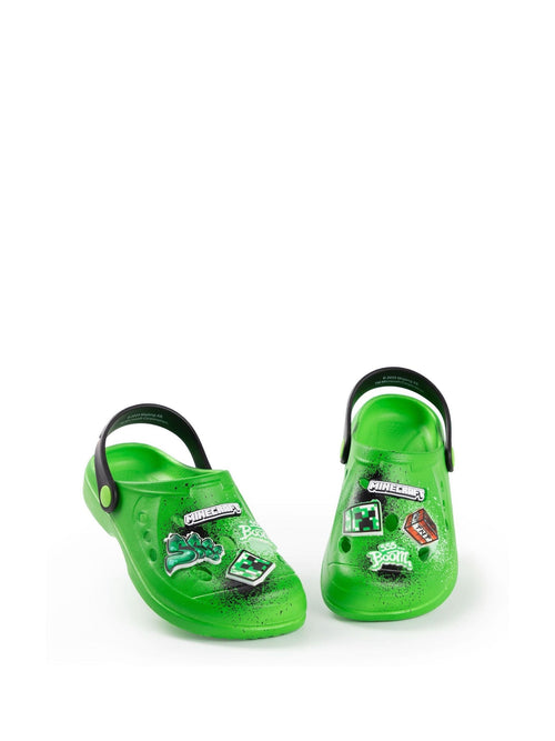 Vanilla Underground Green Boys Minecraft Clogs image 1