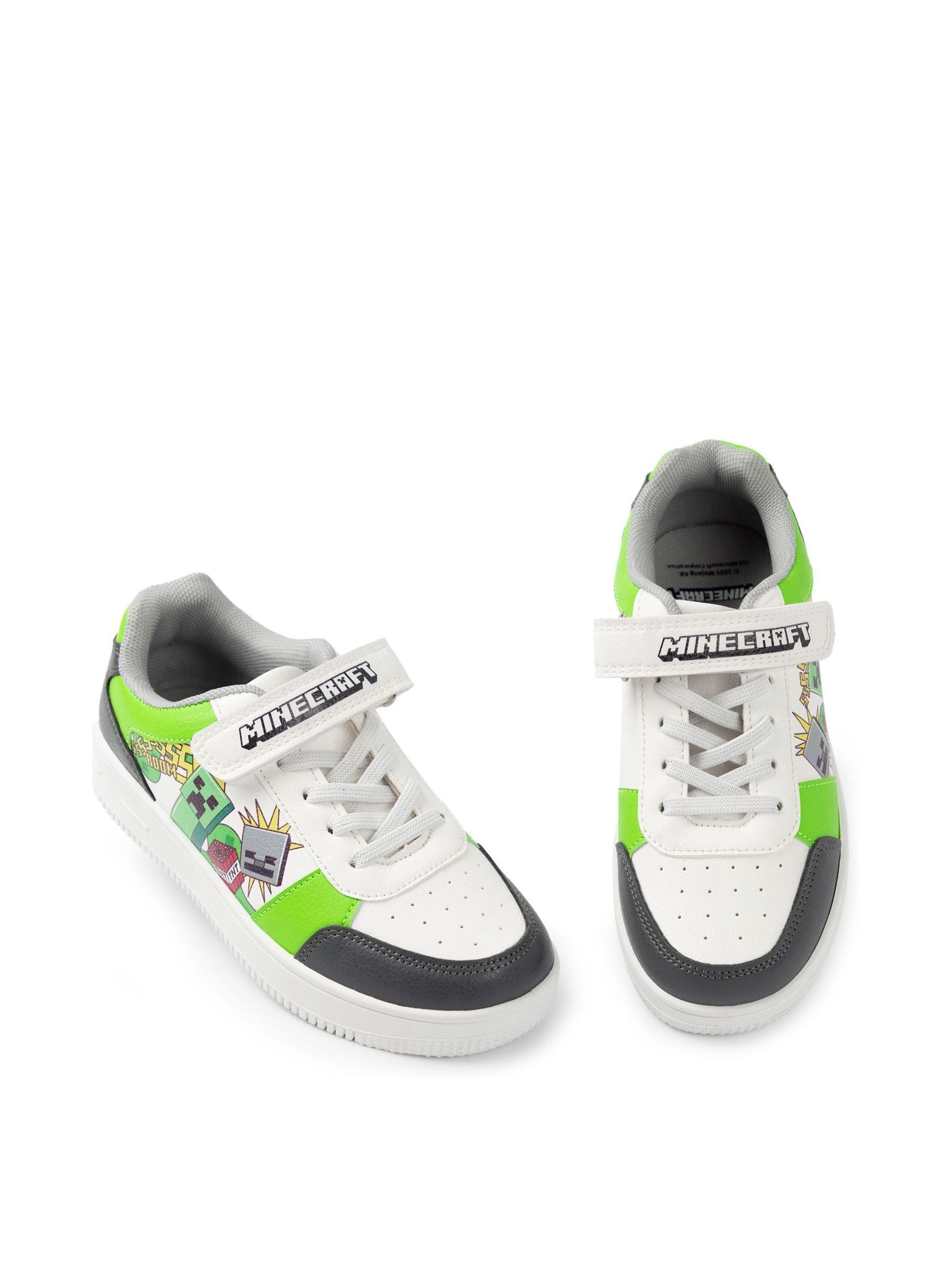 Dsiney Kidz - Vanilla Underground White Minecraft Touch Fastening Trainers image 1
