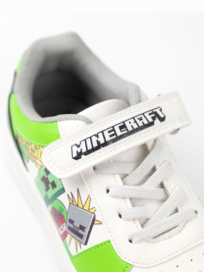 Dsiney Kidz - Vanilla Underground White Minecraft Touch Fastening Trainers image 5