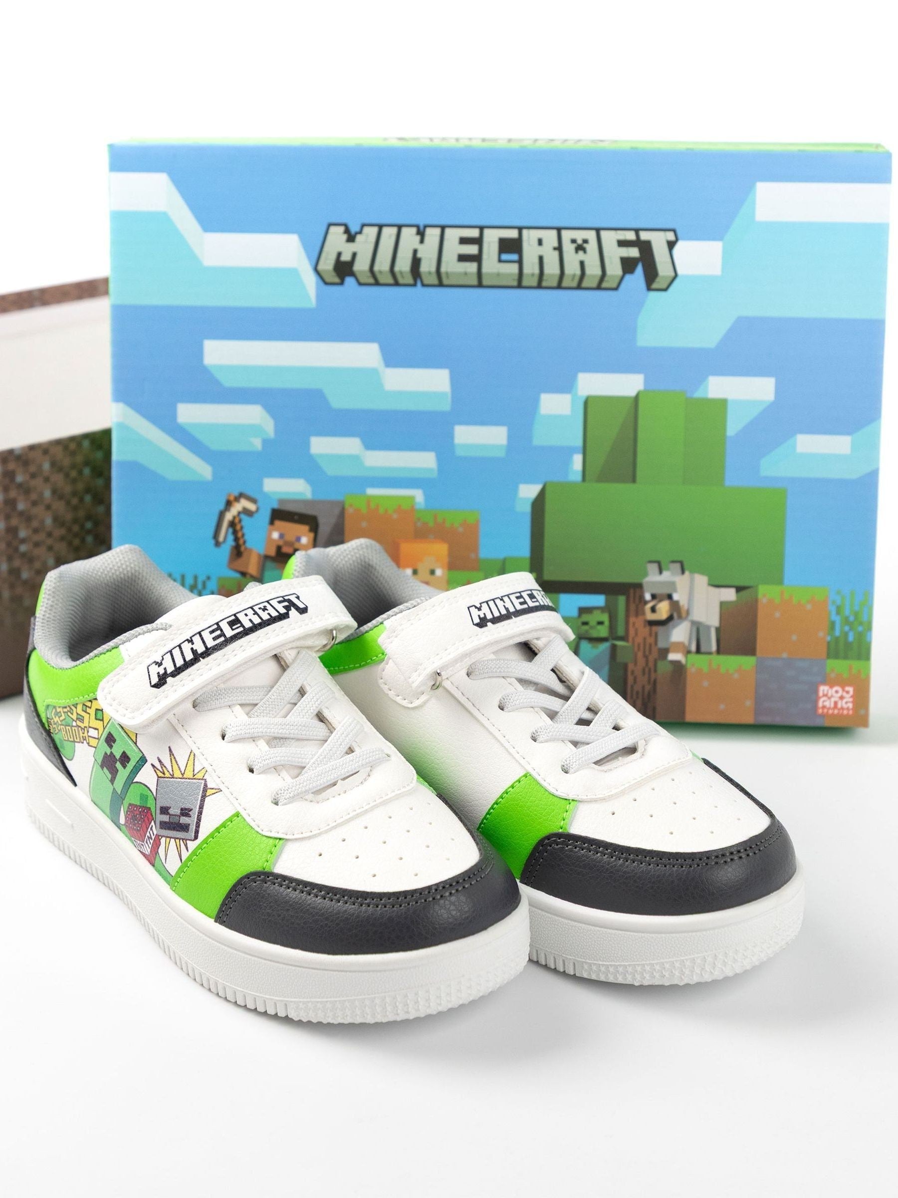 Dsiney Kidz - Vanilla Underground White Minecraft Touch Fastening Trainers image 6