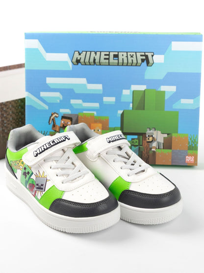 Dsiney Kidz - Vanilla Underground White Minecraft Touch Fastening Trainers image 6