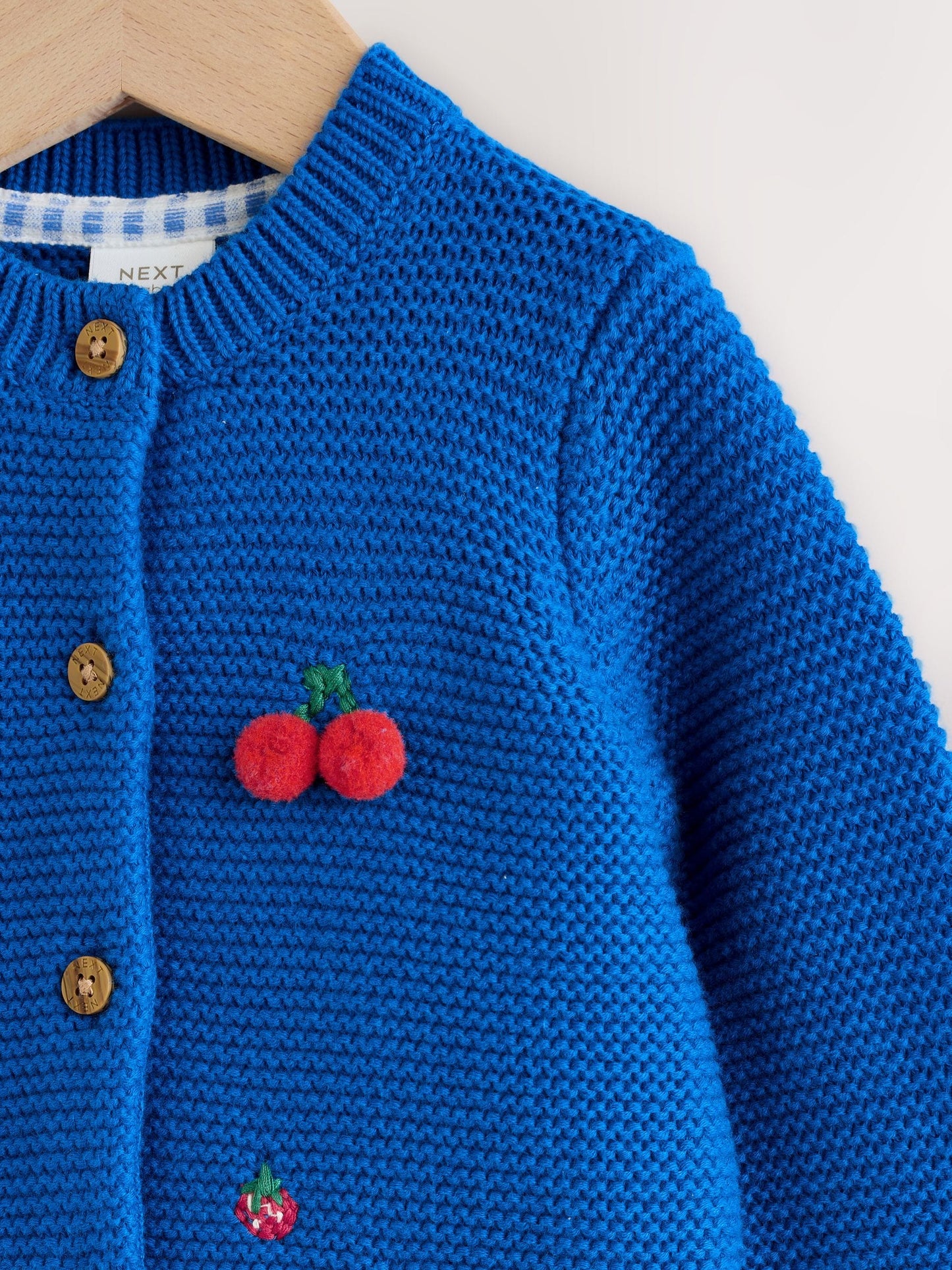 Dsiney Kidz - Blue Embroidered Cherry Cardigan (0mths-2yrs) image 3