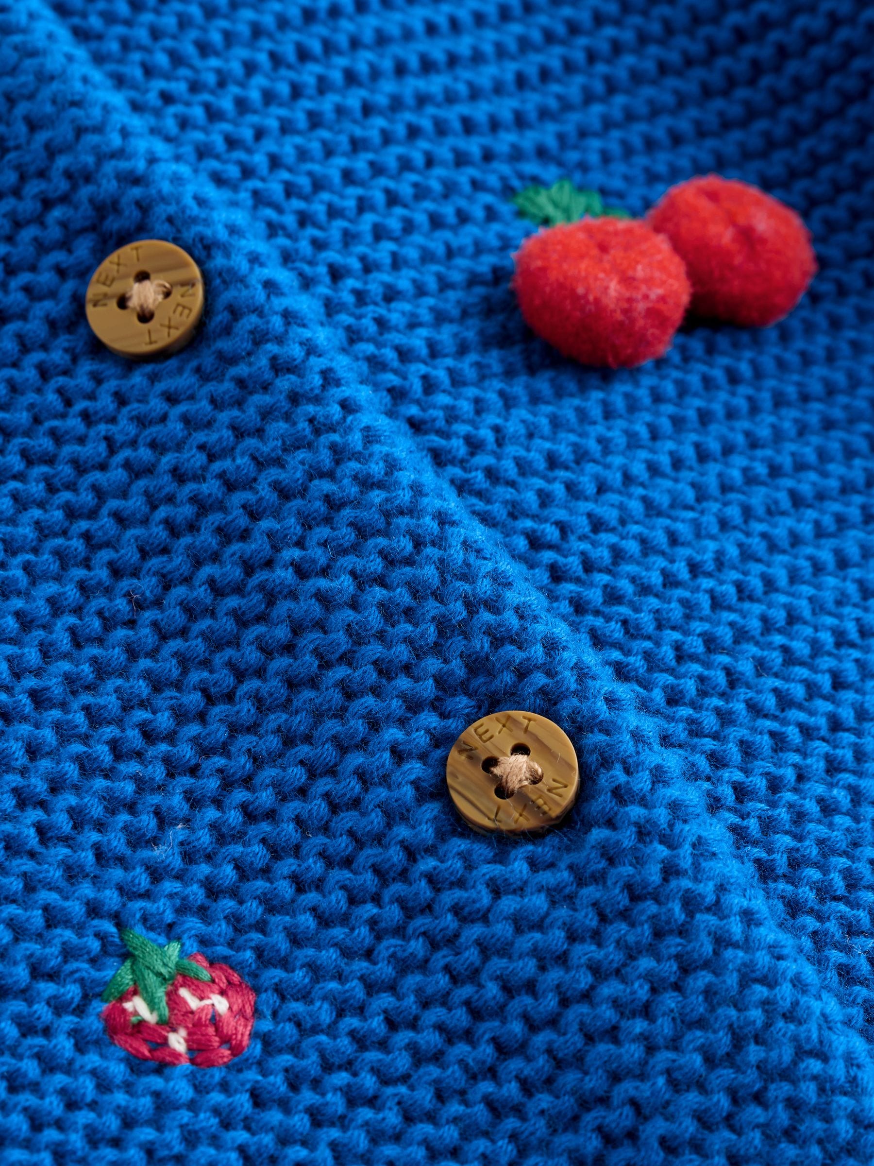 Dsiney Kidz - Blue Embroidered Cherry Cardigan (0mths-2yrs) image 5