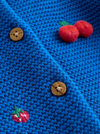 Dsiney Kidz - Blue Embroidered Cherry Cardigan (0mths-2yrs) image 5