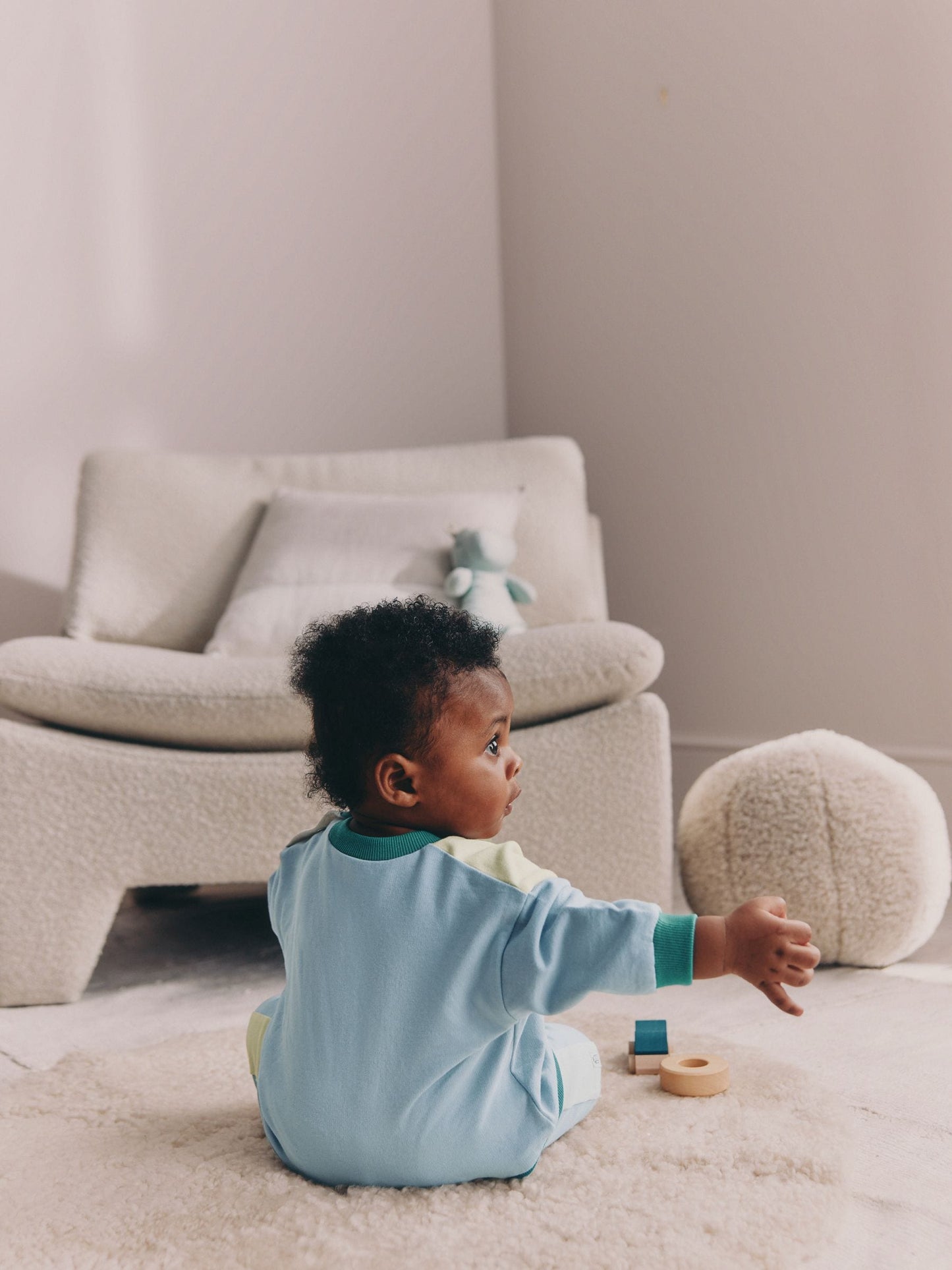 Blue Milk Club Sweatshirt and Shorts Baby Set (0mths-2yrs) image 3
