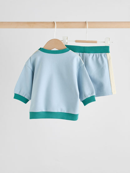 Blue Milk Club Sweatshirt and Shorts Baby Set (0mths-2yrs) image 6