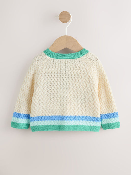 Dsiney Kidz - Multi Pastel Crochet Animal Knitted Baby Cardigan (0mths-2yrs) image 2