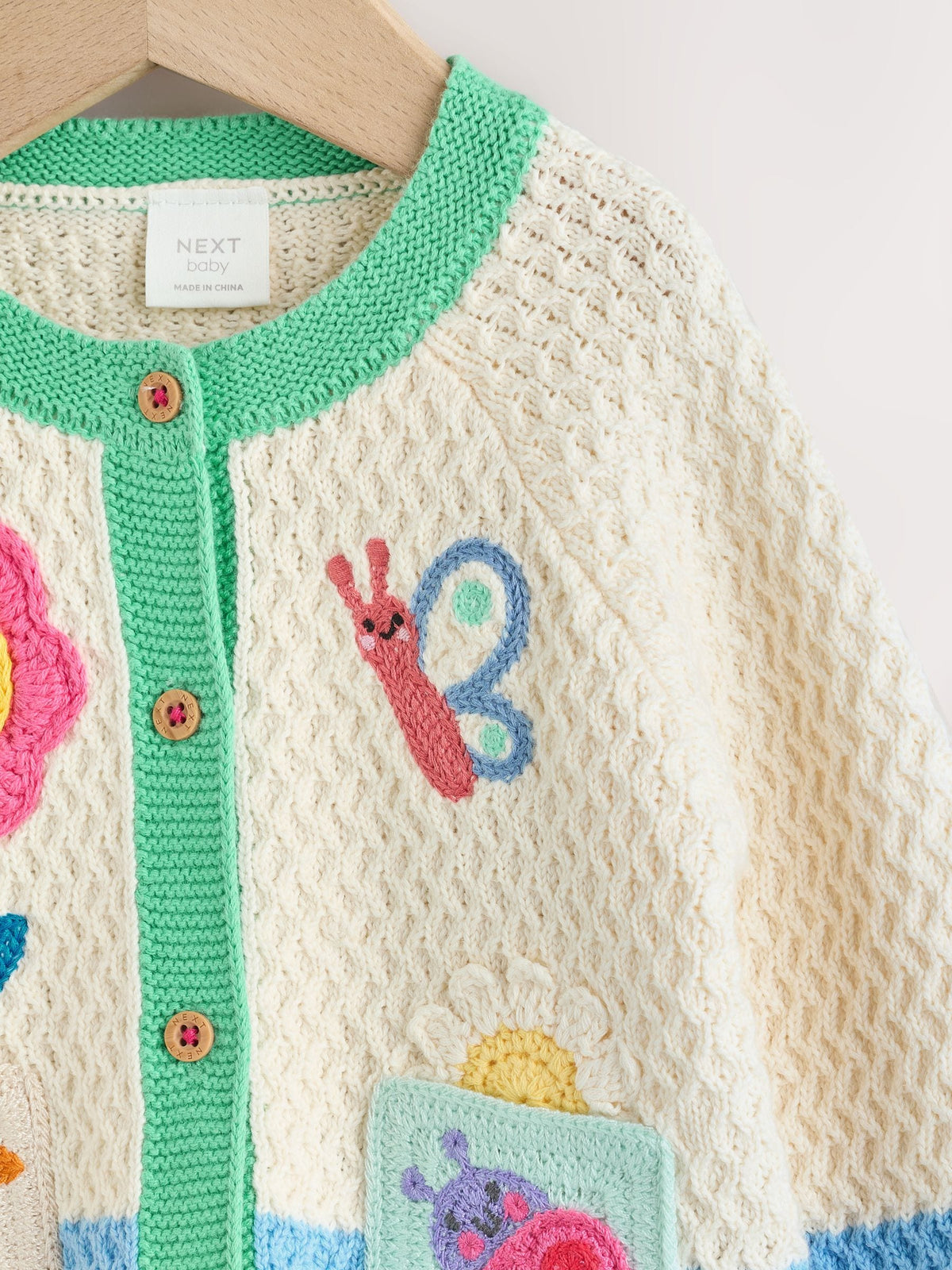 Dsiney Kidz - Multi Pastel Crochet Animal Knitted Baby Cardigan (0mths-2yrs) image 4