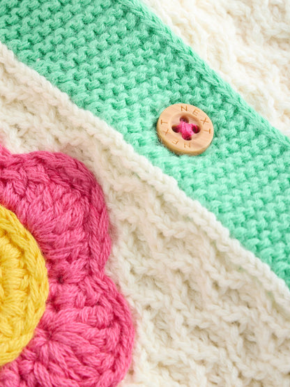 Dsiney Kidz - Multi Pastel Crochet Animal Knitted Baby Cardigan (0mths-2yrs) image 7