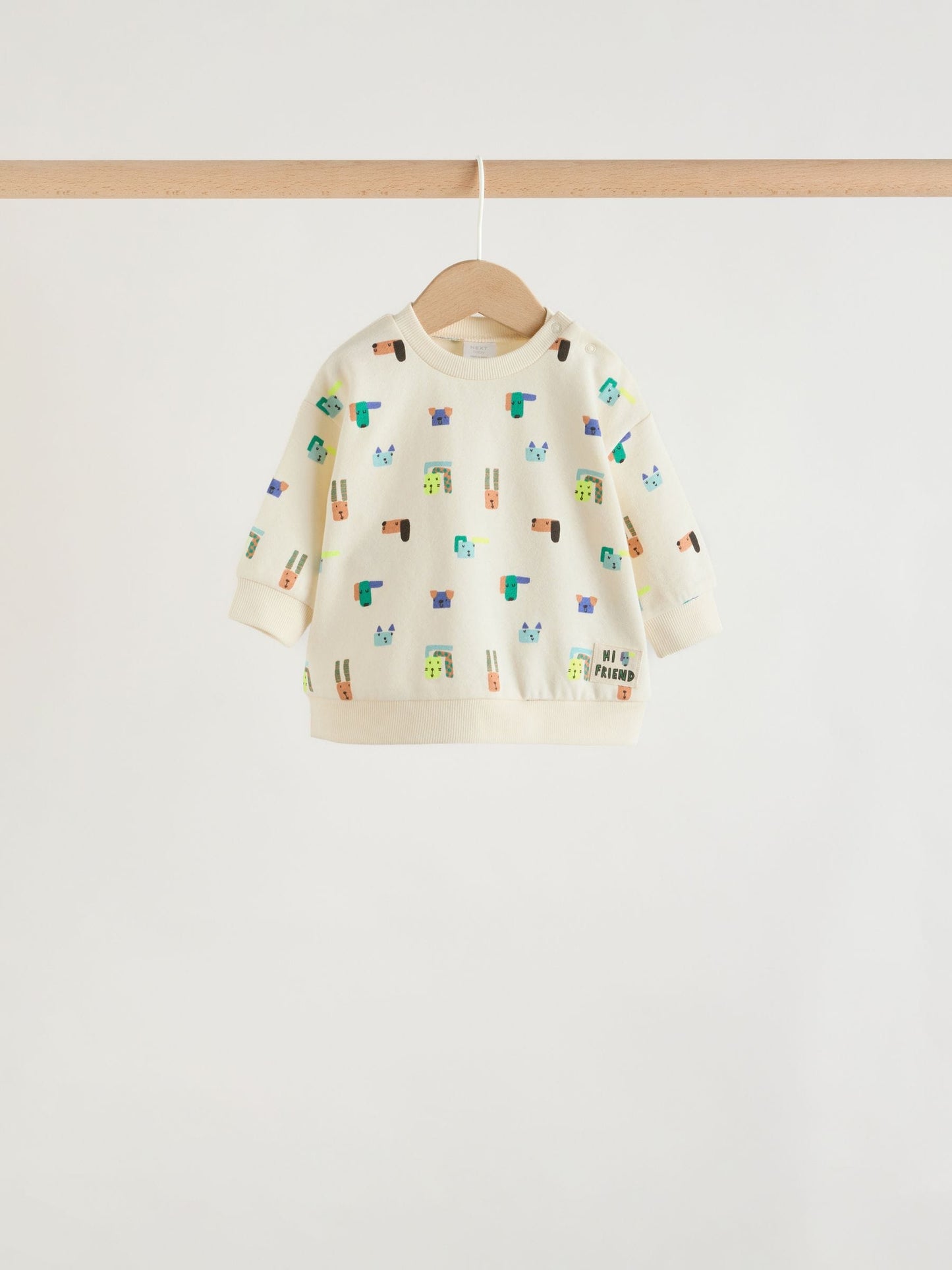 Blue Dog Print Baby Sweatshirt and Joggers Set 6 Piece (0mths-3yrs) image 4