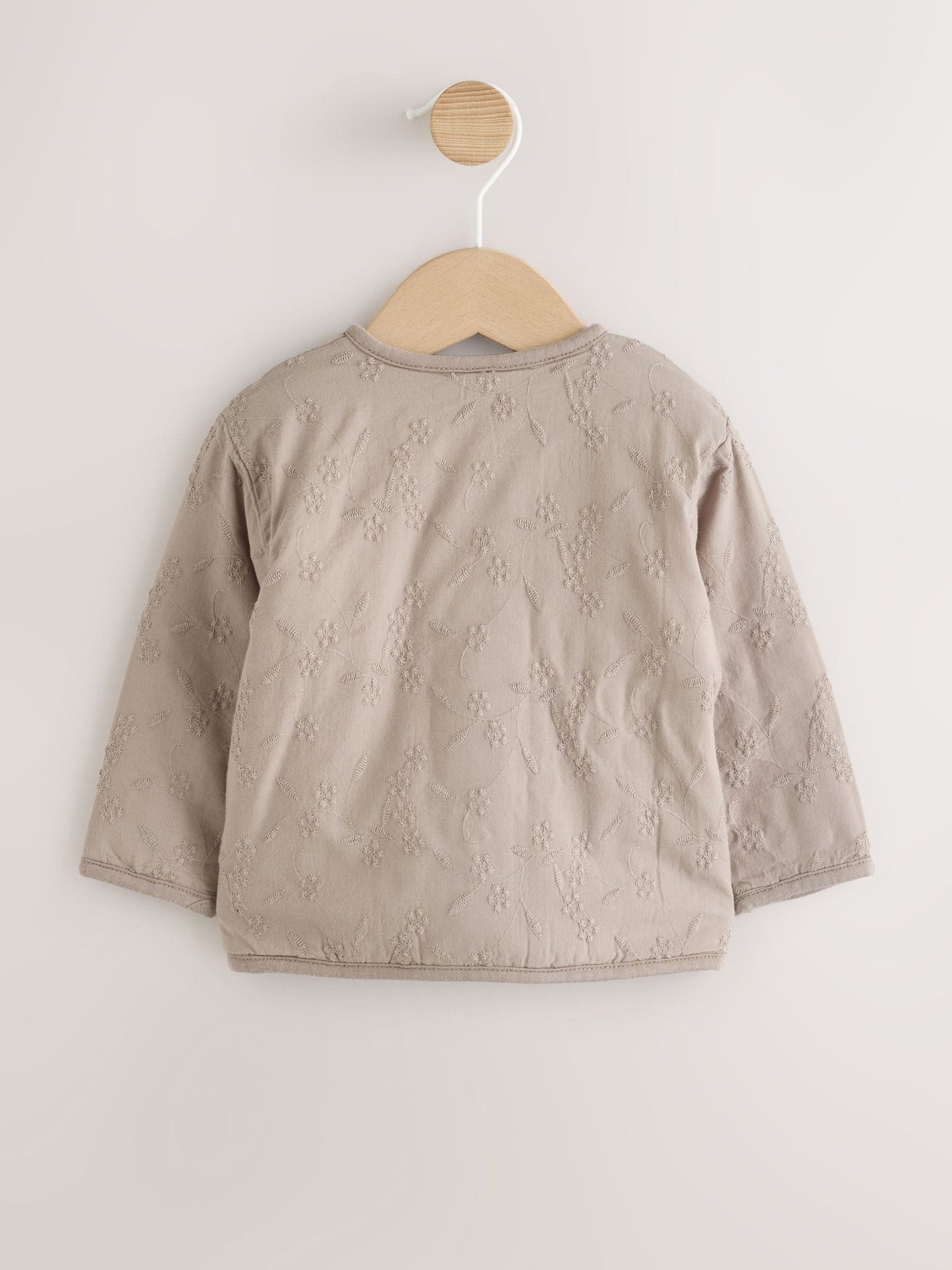 Dsiney Kidz - Neutral Broderie Button Through Baby Jacket (0mths-2yrs) image 2