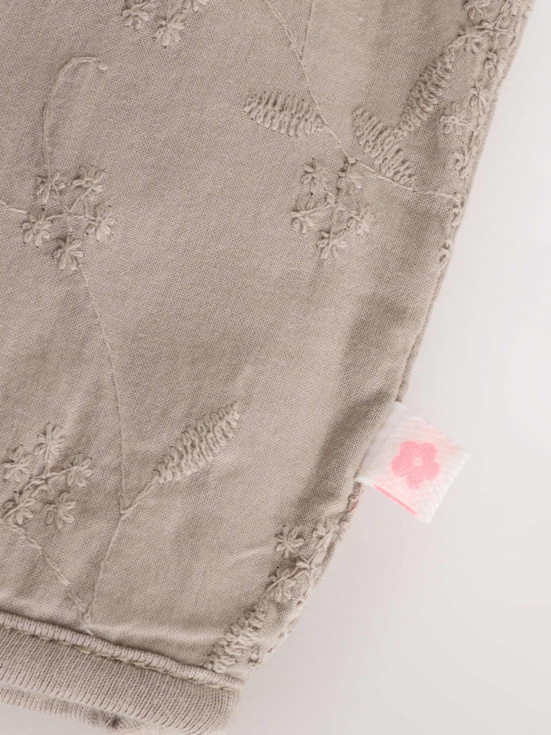 Dsiney Kidz - Neutral Broderie Button Through Baby Jacket (0mths-2yrs) image 4