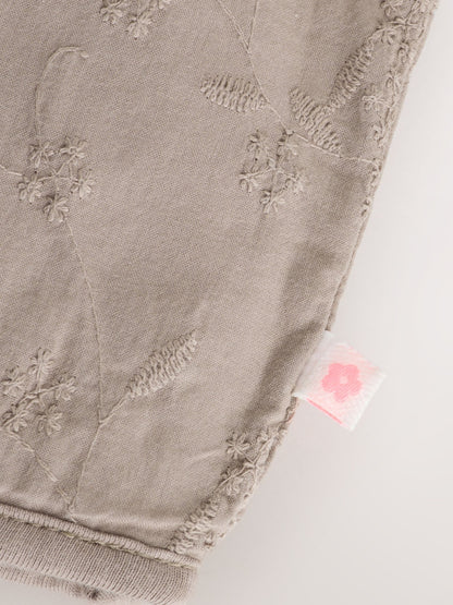 Dsiney Kidz - Neutral Broderie Button Through Baby Jacket (0mths-2yrs) image 4