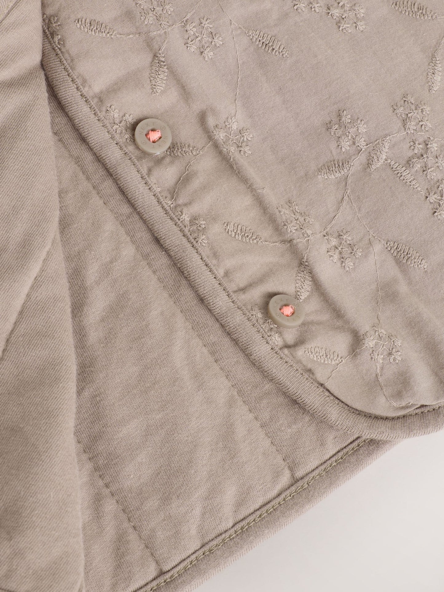 Dsiney Kidz - Neutral Broderie Button Through Baby Jacket (0mths-2yrs) image 7