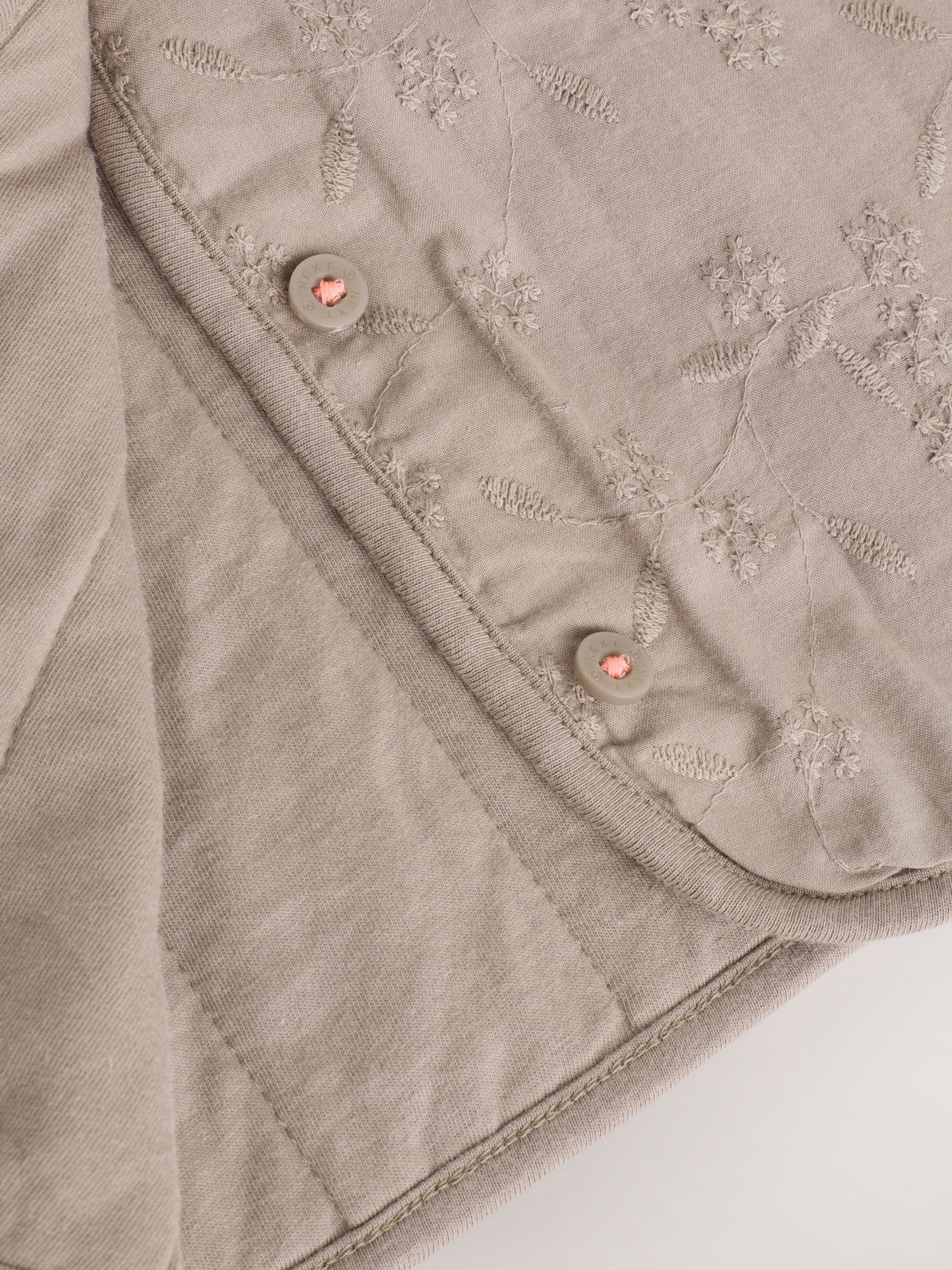 Dsiney Kidz - Neutral Broderie Button Through Baby Jacket (0mths-2yrs) image 7