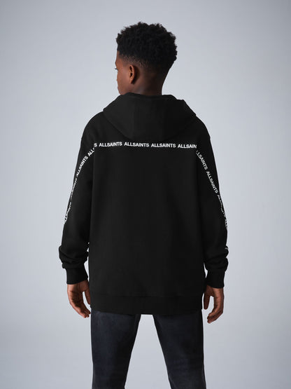 Dsiney Kidz - smALLSAINTS Black Logo Tape Oversized Pullover Hoodie image 2