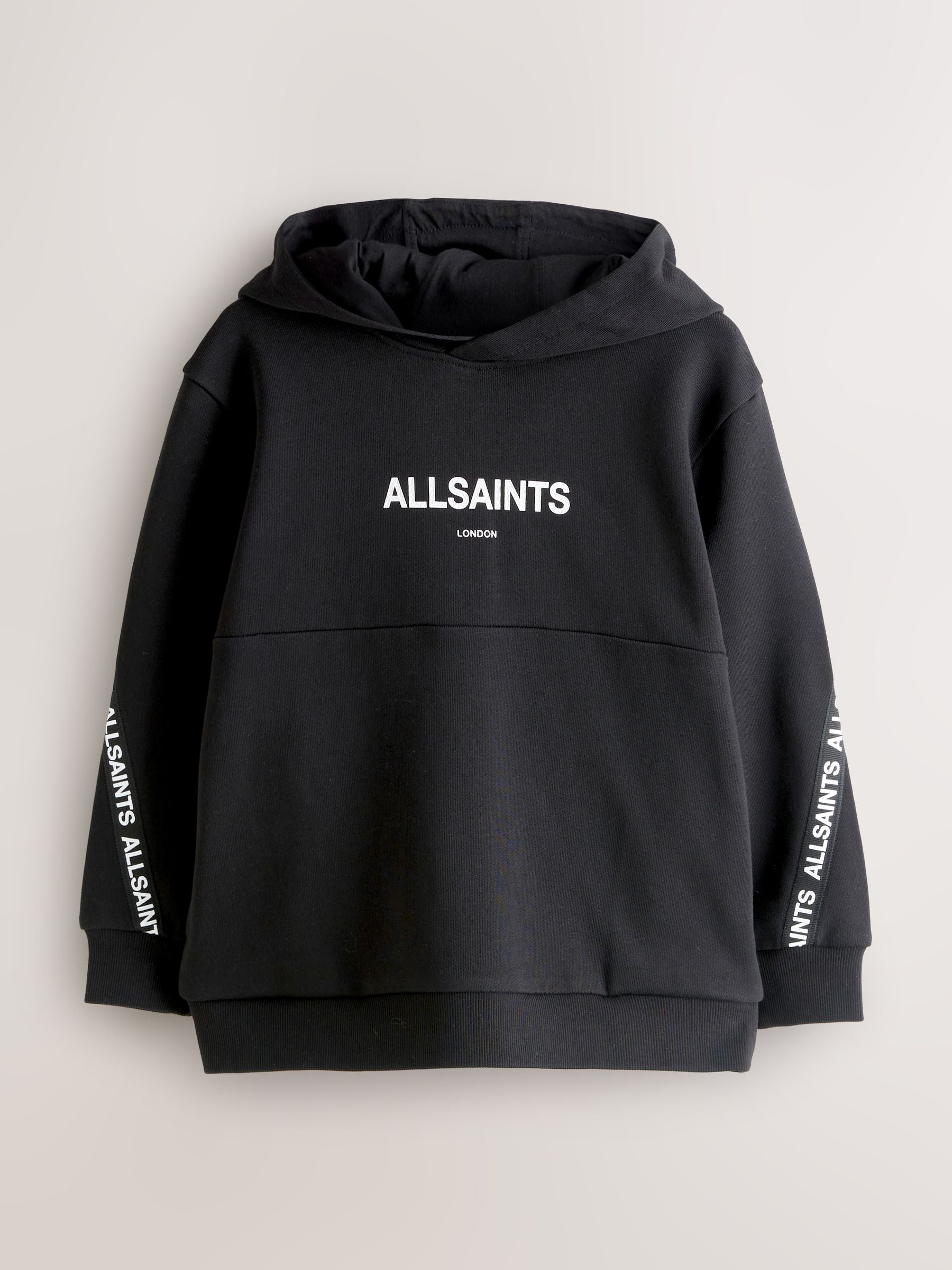 Dsiney Kidz - smALLSAINTS Black Logo Tape Oversized Pullover Hoodie image 5