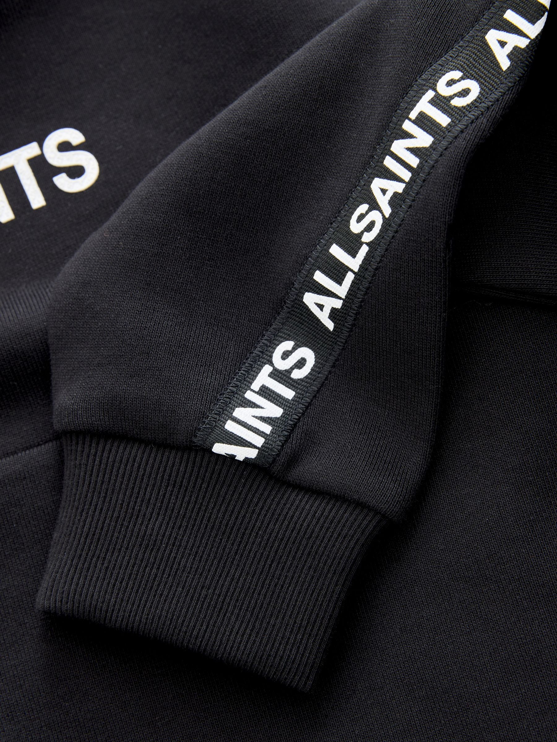 Dsiney Kidz - smALLSAINTS Black Logo Tape Oversized Pullover Hoodie image 8
