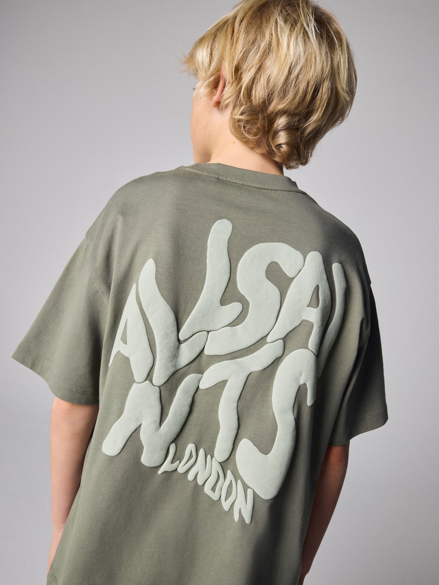 Dsiney Kidz - smALLSAINTS Khaki Green Orlando T-Shirt and Sweat Shorts Set image 6