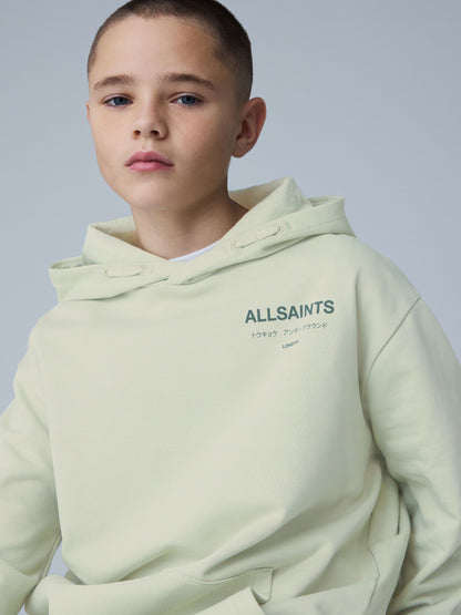 smALLSAINTS Light Green Oversized Underground Pullover Hoodie - image 2