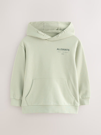 smALLSAINTS Light Green Oversized Underground Pullover Hoodie - image 5