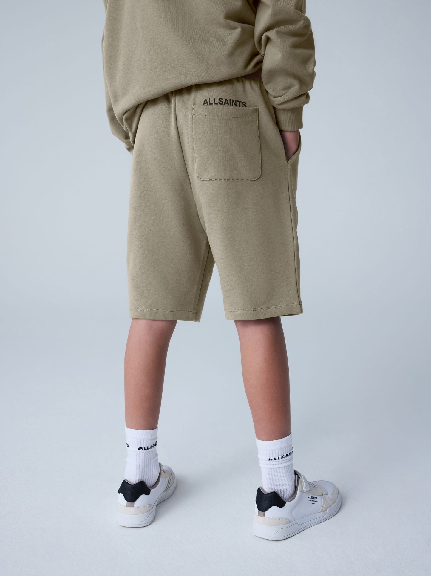 Dsiney Kidz - smALLSAINTS Khaki Green Underground Sweat Shorts image 2