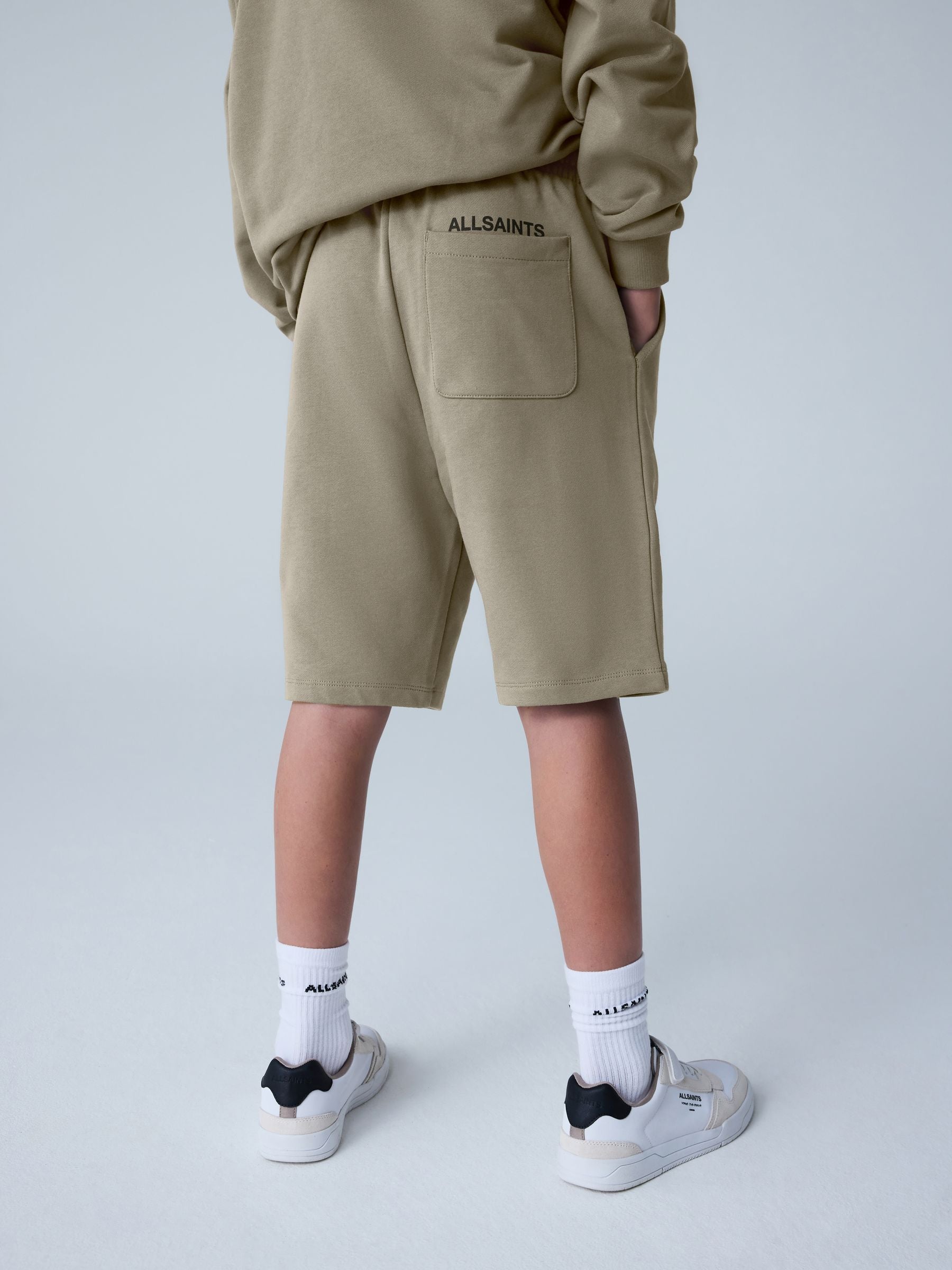 Dsiney Kidz - smALLSAINTS Khaki Green Underground Sweat Shorts image 2