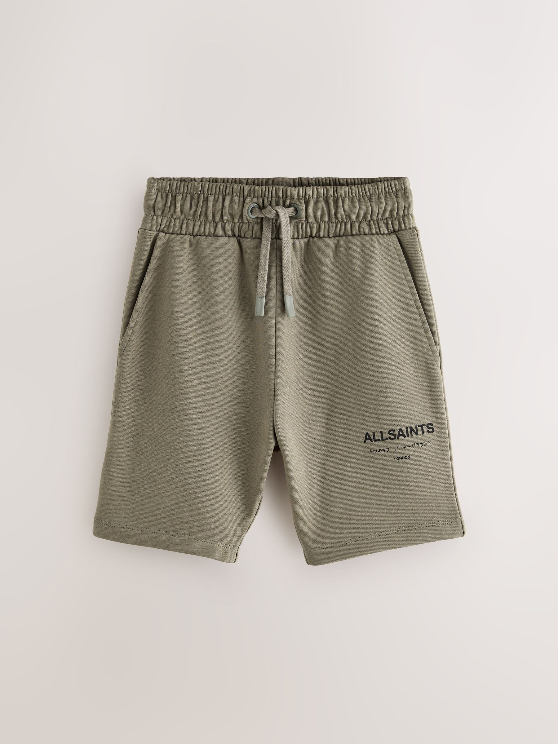 Dsiney Kidz - smALLSAINTS Khaki Green Underground Sweat Shorts image 6