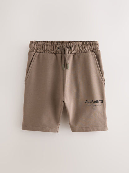 Dsiney Kidz - smALLSAINTS Brown Underground Sweat Shorts image 6
