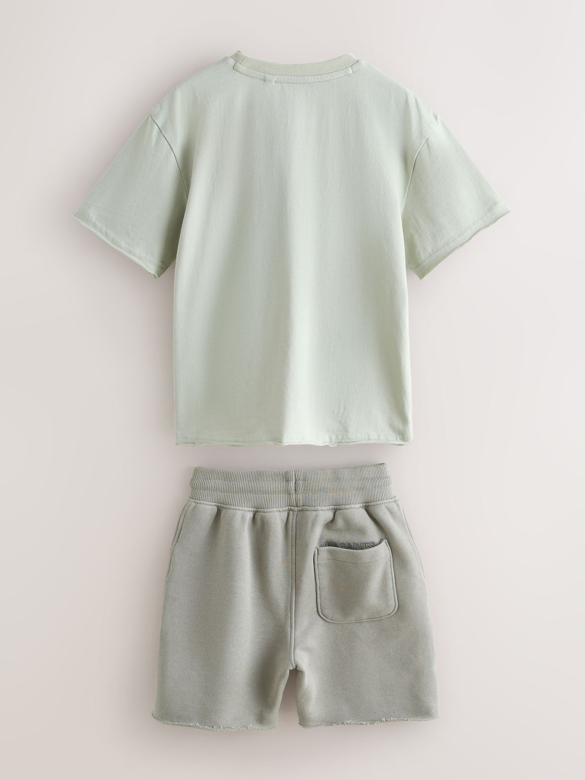 Dsiney Kidz - smALLSAINTS Light Green Biggy Oversized T-Shirt and Sweat Shorts Set image 10