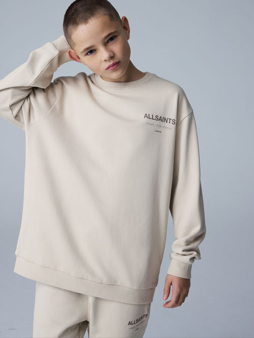 smALLSAINTS Neutral Oversized Underground Crew Neck Sweatshirt - image 1