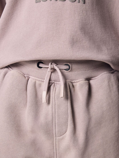 Dsiney Kidz - smALLSAINTS Washed Pink Biggy Oversized T-Shirt and Sweat Shorts Set image 8