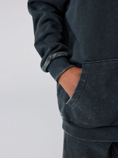 Dsiney Kidz - smALLSAINTS Washed Black Oversized Orlando Pullover Hoodie image 4