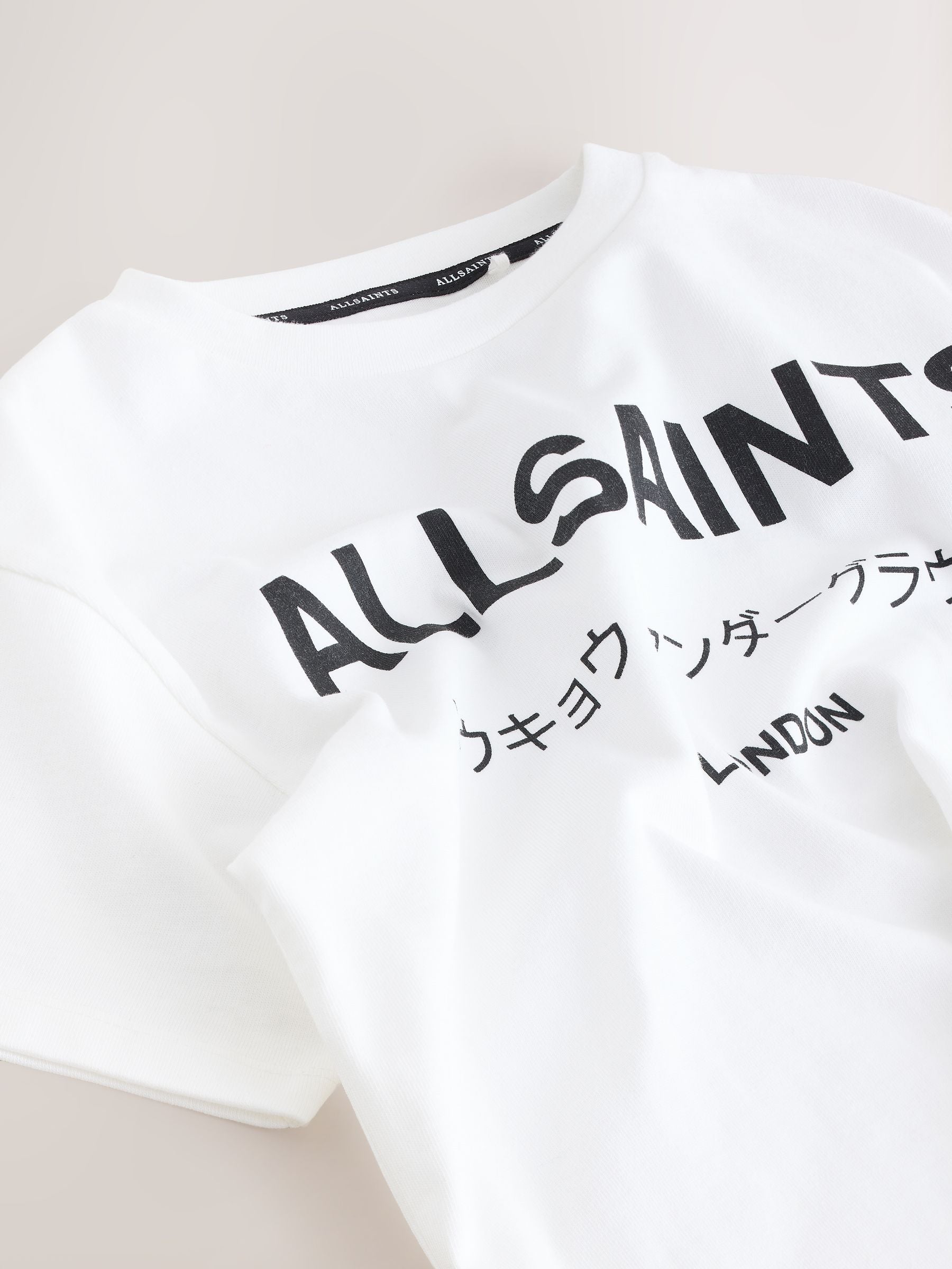 Dsiney Kidz - smALLSAINTS White Oversized Underground Crew Neck Cotton T-Shirt image 6
