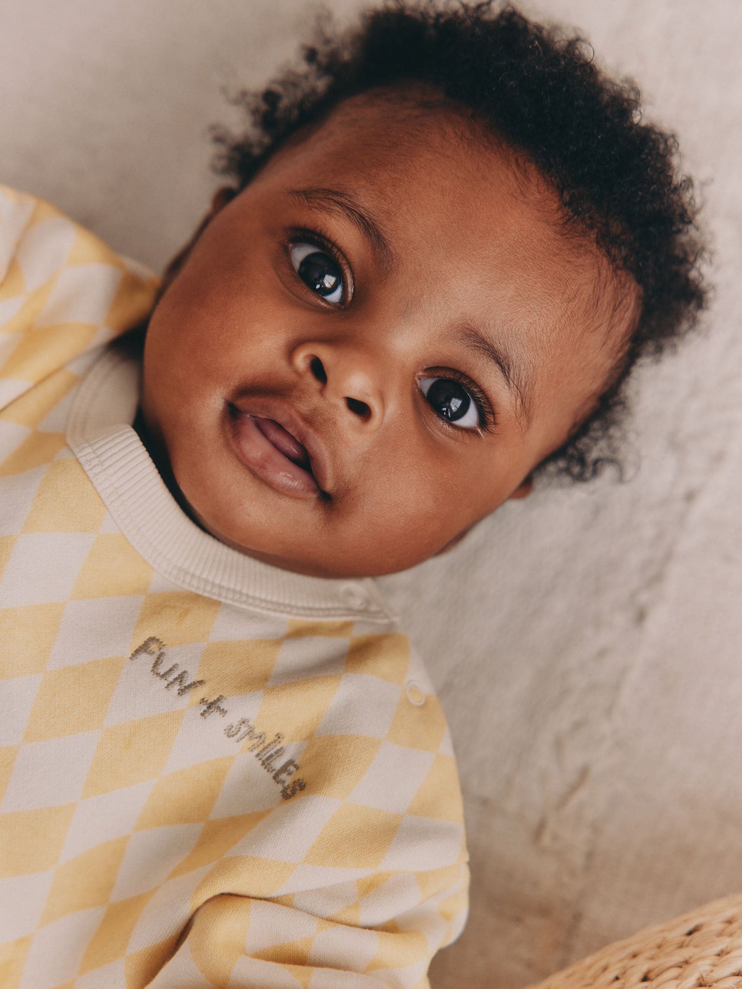 Yellow Harlequin Baby Sweat Romper (0mths-3yrs) image 5