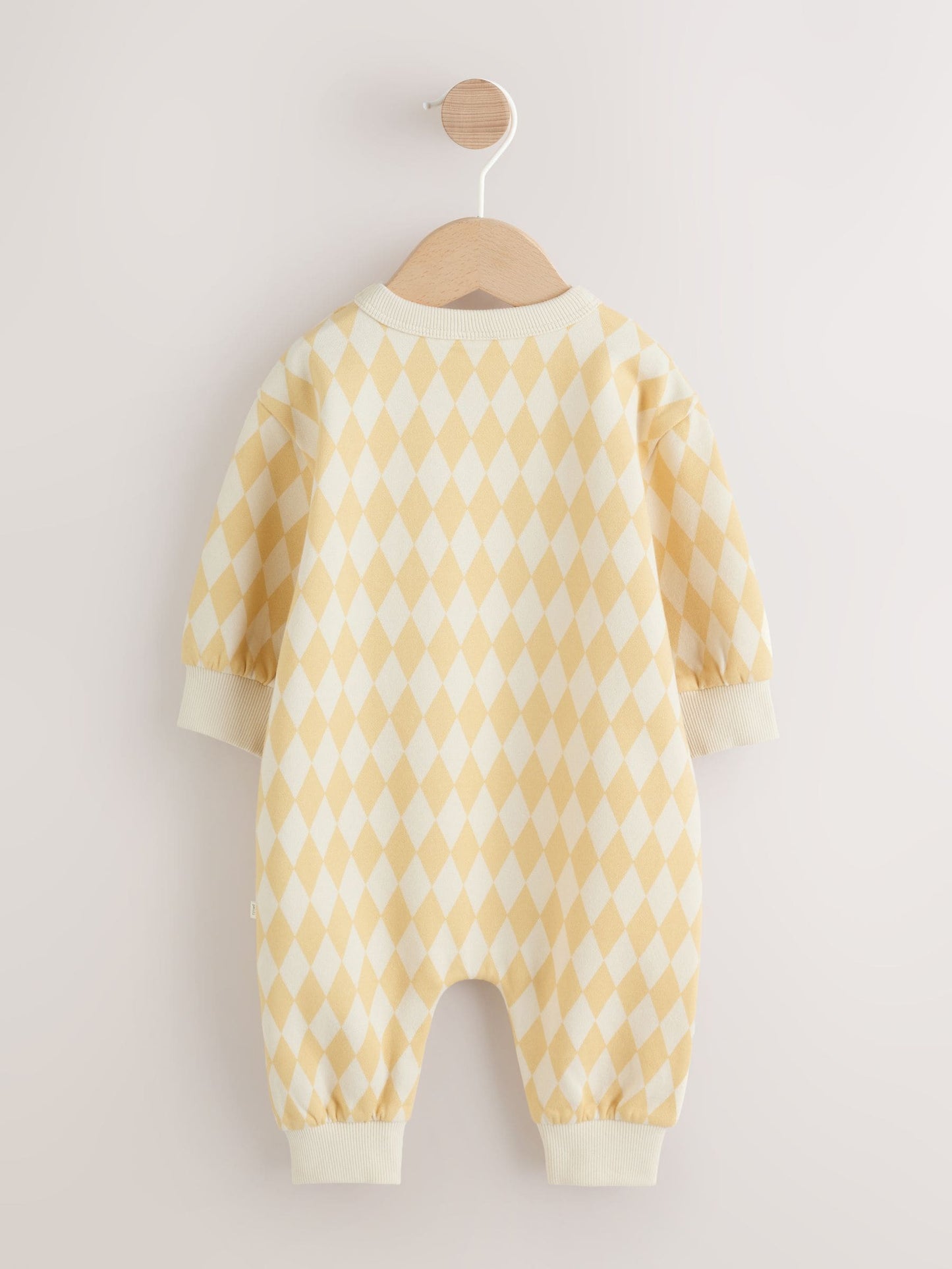 Yellow Harlequin Baby Sweat Romper (0mths-3yrs) image 7