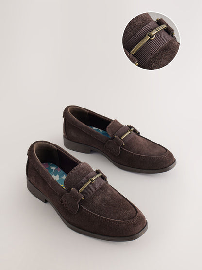 Baker by Ted Baker Smart Chocolate Brown Loafers image 1