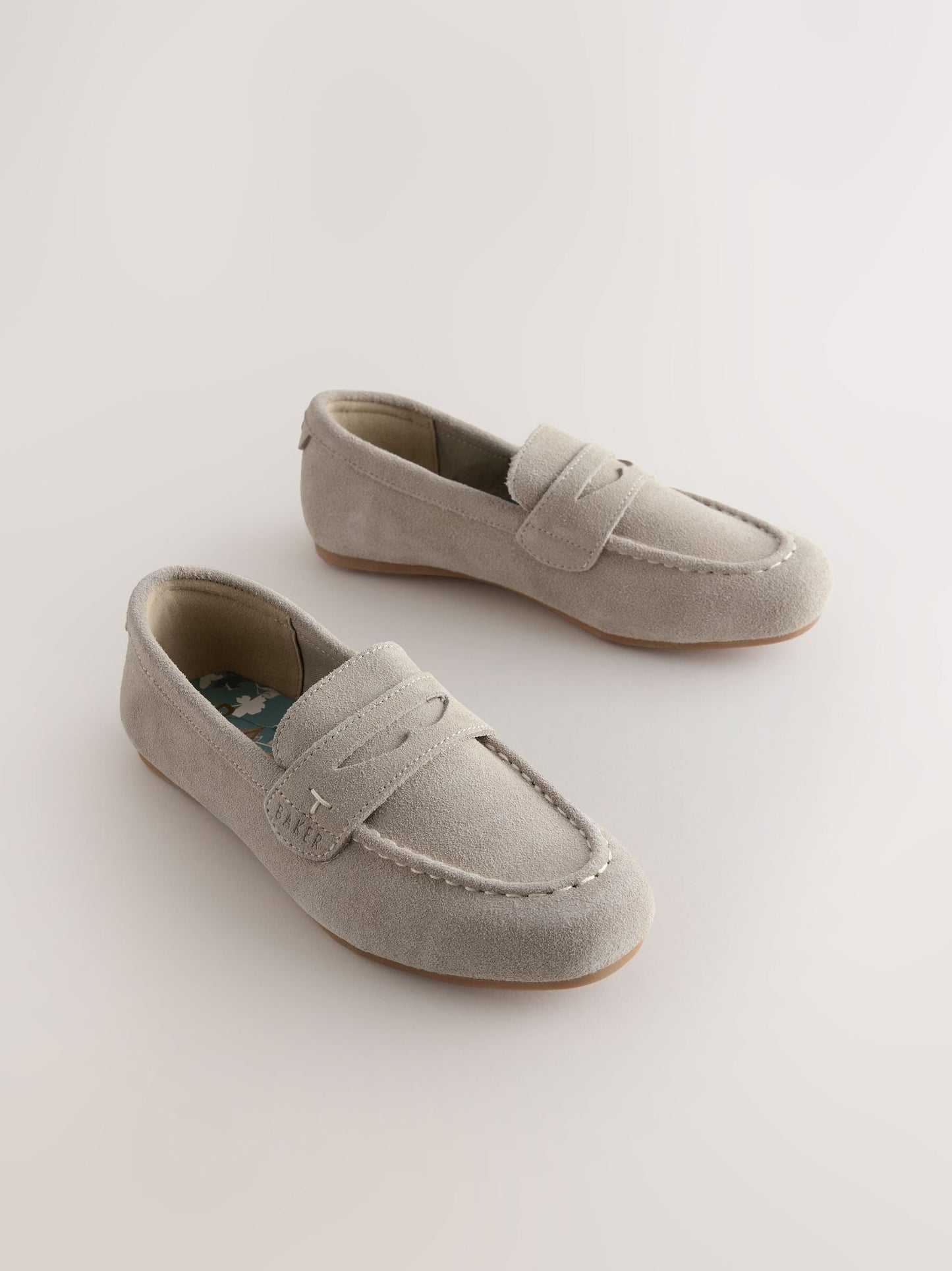 Baker by Ted Baker Stone Penny Loafers image 1