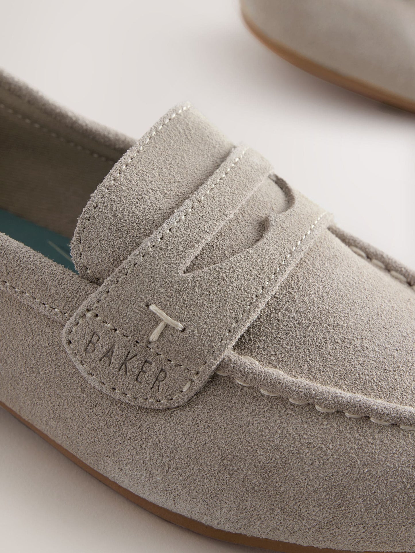 Baker by Ted Baker Stone Penny Loafers image 4