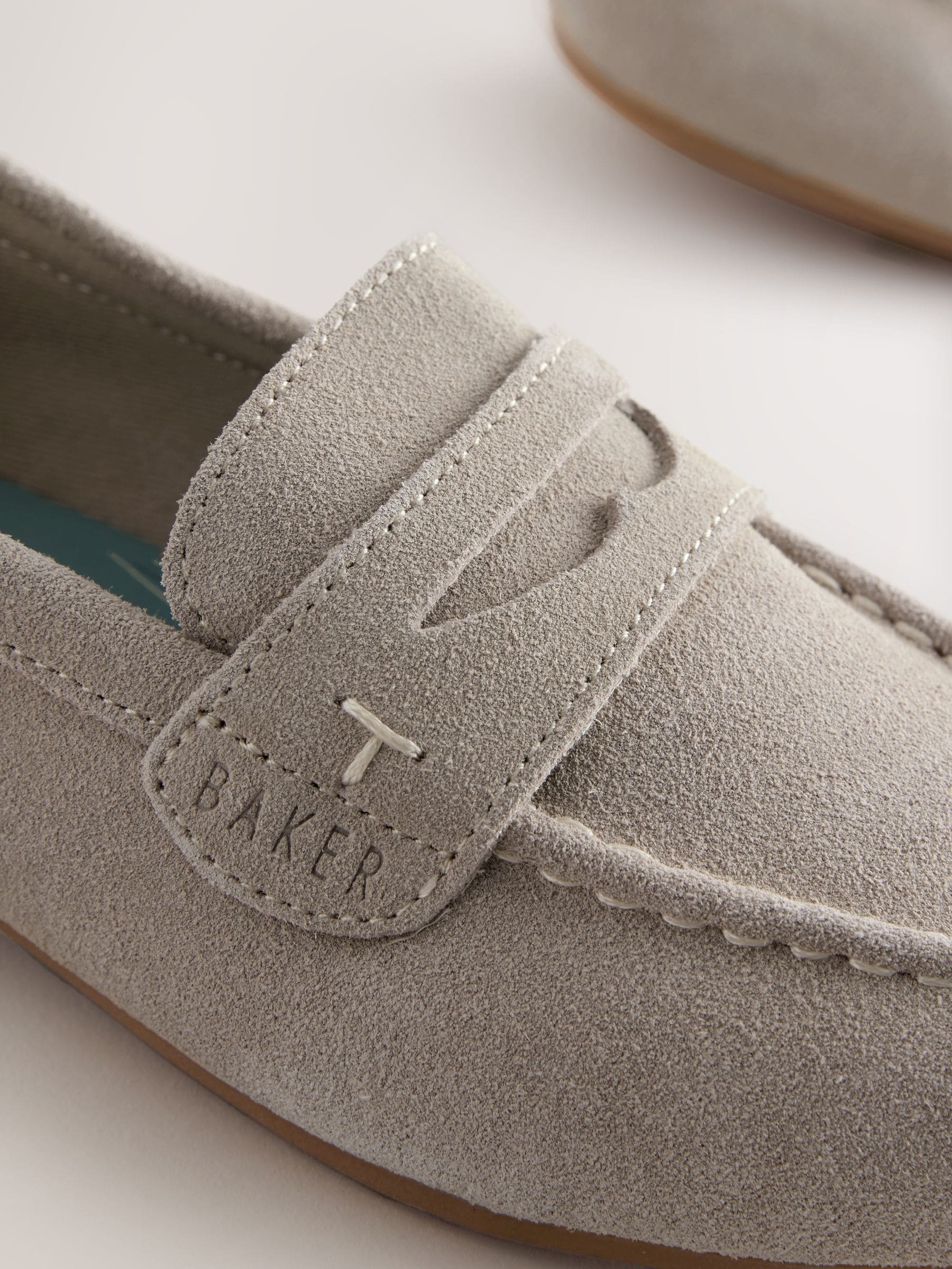 Baker by Ted Baker Stone Penny Loafers image 4
