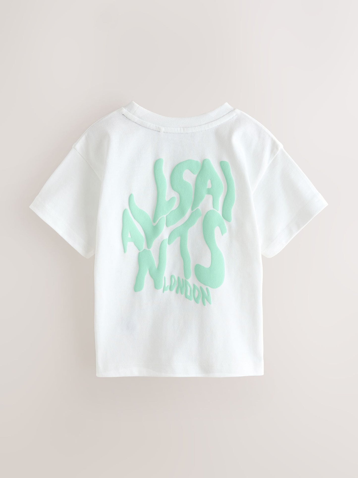 smALLSAINTS White Orlando Logo Oversized Crew Neck T-Shirt image 5