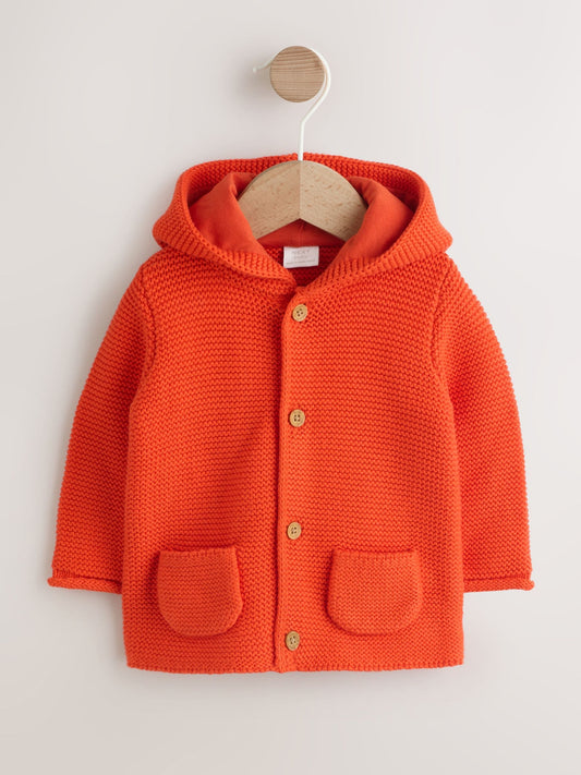 Orange Knitted Baby Cardigan (0mths-2yrs) - image 1