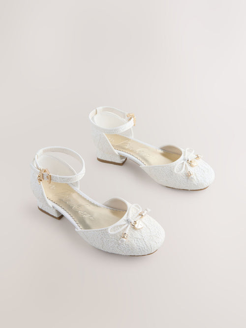 Dsiney Kidz - Baker by Ted Baker Glitter Bow Ocassion Heel Shoes image 1