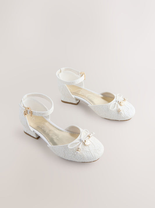 Baker by Ted Baker Glitter Bow Ocassion Heel Shoes image 1